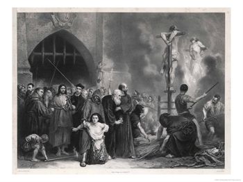 Victims of the Inquisition Led to Their Act of Faith