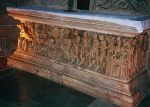 Sarcophagus at st-Hilaire.. 
Click for a larger image in a new window. 