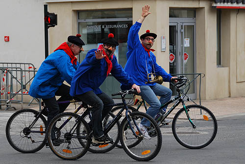 Limoux Fecos, Pont Vieux, 21st March 2010 Carnival, Nuit de la Blanquette