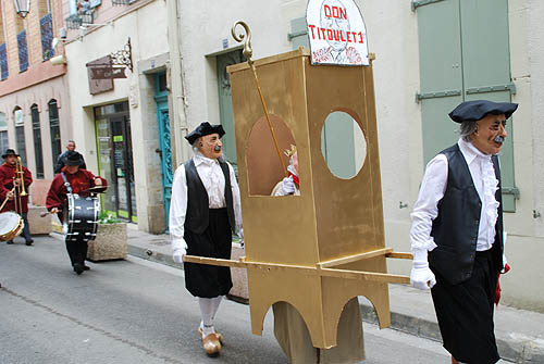 Limoux Fecos, Pont Vieux, 21st March 2010 Carnival, Nuit de la Blanquette