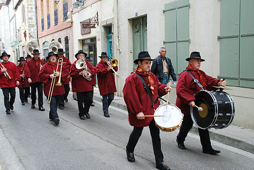 Limoux Fecos, Pont Vieux, 21st March 2010 Carnival, Nuit de la Blanquette