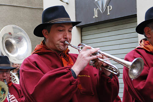 Limoux Fecos, Pont Vieux, 21st March 2010 Carnival, Nuit de la Blanquette