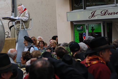 Limoux Fecos, Pont Vieux, 21st March 2010 Carnival, Nuit de la Blanquette