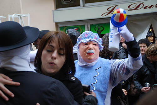 Limoux Fecos, Pont Vieux, 21st March 2010 Carnival, Nuit de la Blanquette