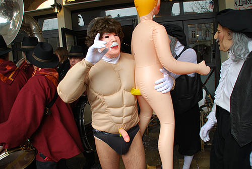 Limoux Fecos, Pont Vieux, 21st March 2010 Carnival, Nuit de la Blanquette