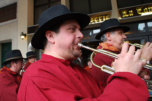 Limoux Fecos, Pont Vieux, 21st March 2010 Carnival, Nuit de la Blanquette