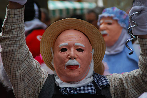 Limoux Fecos, Pont Vieux, 21st March 2010 Carnival, Nuit de la Blanquette