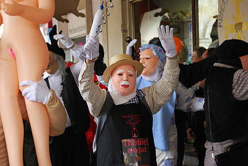 Limoux Fecos, Pont Vieux, 21st March 2010 Carnival, Nuit de la Blanquette