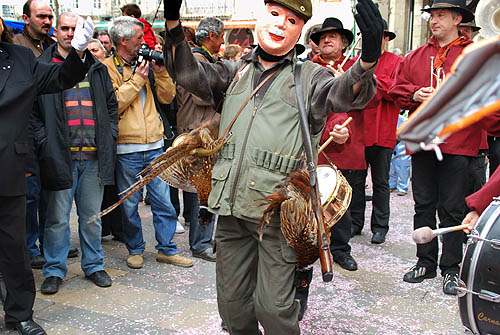 Limoux Fecos, Pont Vieux, 21st March 2010 Carnival, Nuit de la Blanquette