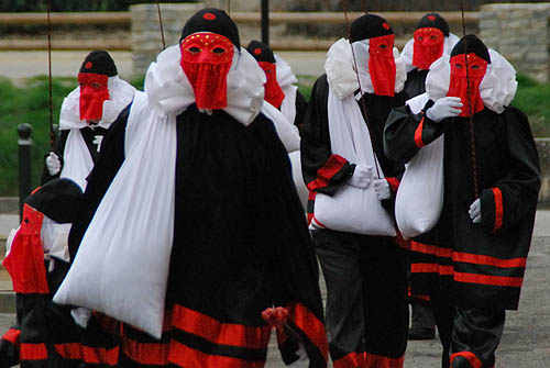 Limoux Fecos, Pont Vieux, 21st March 2010 Carnival, Nuit de la Blanquette