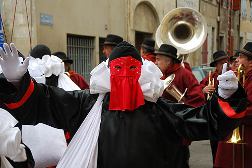 Limoux Fecos, Pont Vieux, 21st March 2010 Carnival, Nuit de la Blanquette