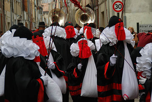 Limoux Fecos, Pont Vieux, 21st March 2010 Carnival, Nuit de la Blanquette