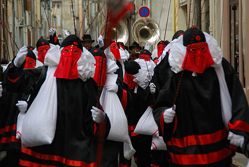 Limoux Fecos, Pont Vieux, 21st March 2010 Carnival, Nuit de la Blanquette