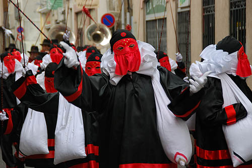 Limoux Fecos, Pont Vieux, 21st March 2010 Carnival, Nuit de la Blanquette