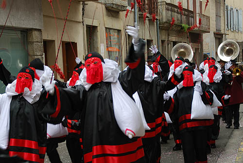 Limoux Fecos, Pont Vieux, 21st March 2010 Carnival, Nuit de la Blanquette