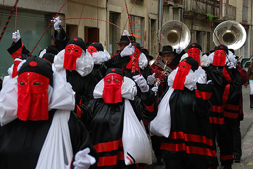 Limoux Fecos, Pont Vieux, 21st March 2010 Carnival, Nuit de la Blanquette