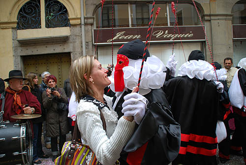 Limoux Fecos, Pont Vieux, 21st March 2010 Carnival, Nuit de la Blanquette