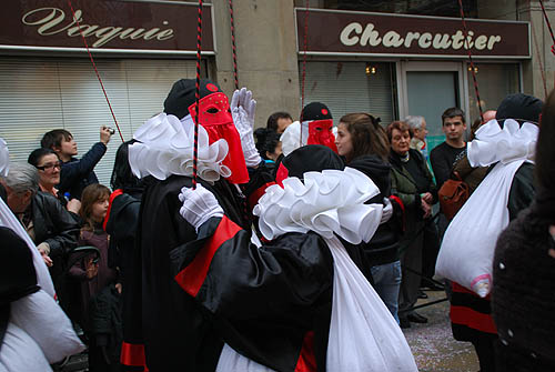 Limoux Fecos, Pont Vieux, 21st March 2010 Carnival, Nuit de la Blanquette