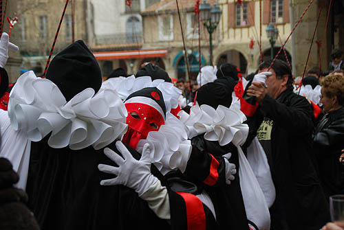 Limoux Fecos, Pont Vieux, 21st March 2010 Carnival, Nuit de la Blanquette