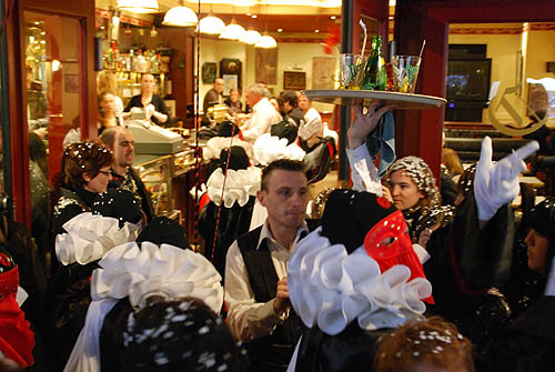 Limoux Fecos, Pont Vieux, 21st March 2010 Carnival, Nuit de la Blanquette