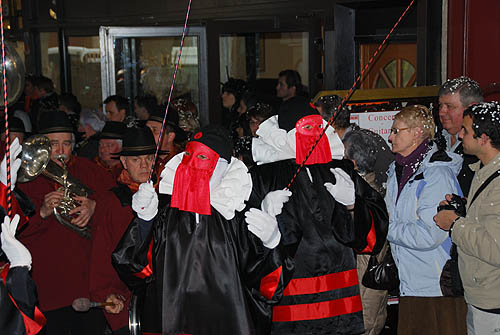 Limoux Fecos, Pont Vieux, 21st March 2010 Carnival, Nuit de la Blanquette