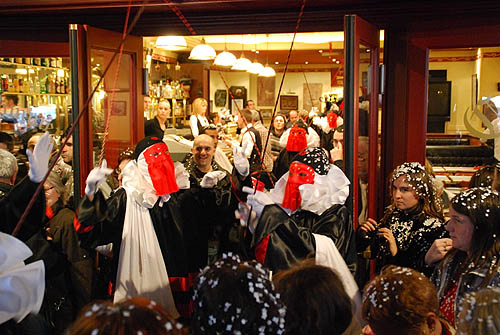 Limoux Fecos, Pont Vieux, 21st March 2010 Carnival, Nuit de la Blanquette