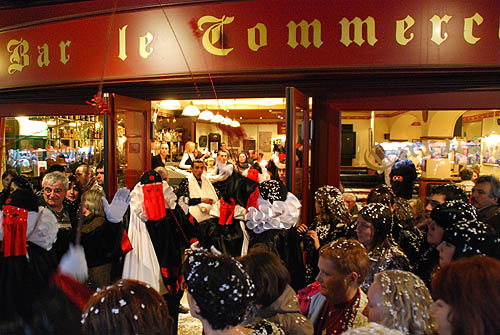 Limoux Fecos, Pont Vieux, 21st March 2010 Carnival, Nuit de la Blanquette