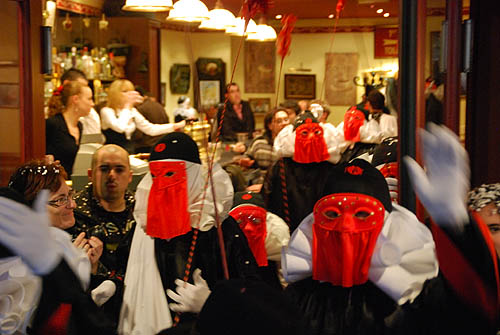 Limoux Fecos, Pont Vieux, 21st March 2010 Carnival, Nuit de la Blanquette