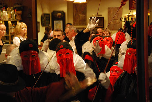 Limoux Fecos, Pont Vieux, 21st March 2010 Carnival, Nuit de la Blanquette