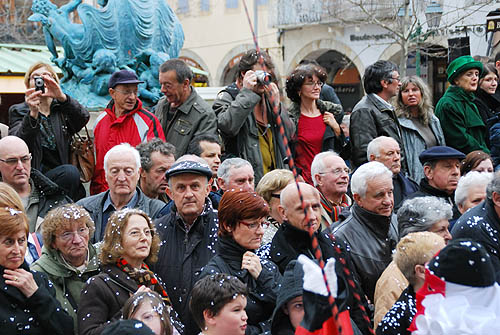 Limoux Fecos, Pont Vieux, 21st March 2010 Carnival, Nuit de la Blanquette