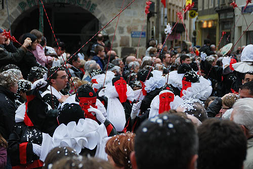 Limoux Fecos, Pont Vieux, 21st March 2010 Carnival, Nuit de la Blanquette