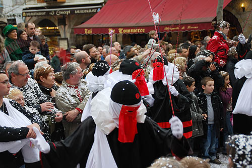 Limoux Fecos, Pont Vieux, 21st March 2010 Carnival, Nuit de la Blanquette