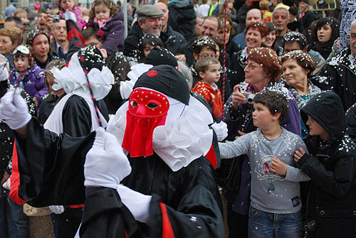 Limoux Fecos, Pont Vieux, 21st March 2010 Carnival, Nuit de la Blanquette