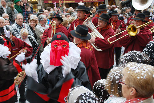 Limoux Fecos, Pont Vieux, 21st March 2010 Carnival, Nuit de la Blanquette