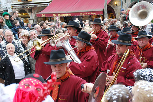 Limoux Fecos, Pont Vieux, 21st March 2010 Carnival, Nuit de la Blanquette