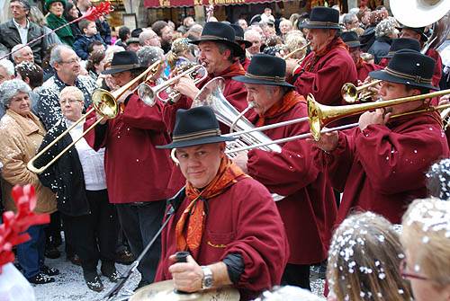 Limoux Fecos, Pont Vieux, 21st March 2010 Carnival, Nuit de la Blanquette