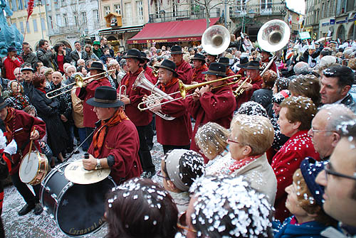 Limoux Fecos, Pont Vieux, 21st March 2010 Carnival, Nuit de la Blanquette