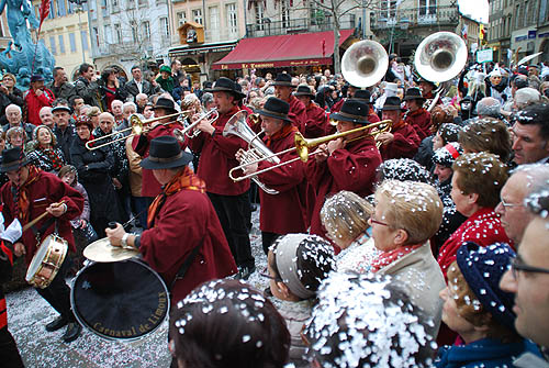 Limoux Fecos, Pont Vieux, 21st March 2010 Carnival, Nuit de la Blanquette