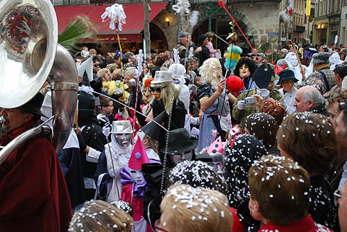 Limoux Fecos, Pont Vieux, 21st March 2010 Carnival, Nuit de la Blanquette