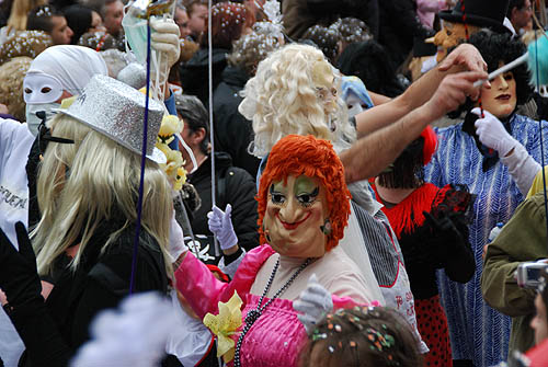 Limoux Fecos, Pont Vieux, 21st March 2010 Carnival, Nuit de la Blanquette