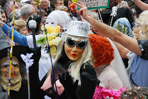 Limoux Fecos, Pont Vieux, 21st March 2010 Carnival, Nuit de la Blanquette