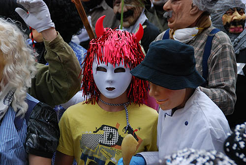 Limoux Fecos, Pont Vieux, 21st March 2010 Carnival, Nuit de la Blanquette