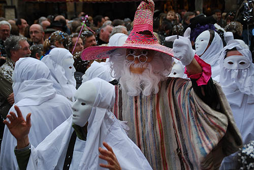 Limoux Fecos, Pont Vieux, 21st March 2010 Carnival, Nuit de la Blanquette