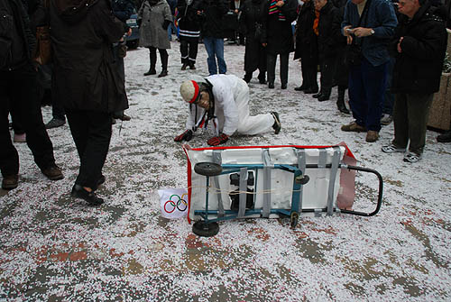 Limoux Fecos, Pont Vieux, 21st March 2010 Carnival, Nuit de la Blanquette