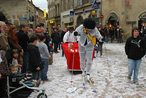 Limoux Fecos, Pont Vieux, 21st March 2010 Carnival, Nuit de la Blanquette