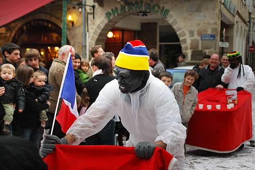 Limoux Fecos, Pont Vieux, 21st March 2010 Carnival, Nuit de la Blanquette