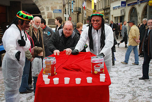 Limoux Fecos, Pont Vieux, 21st March 2010 Carnival, Nuit de la Blanquette