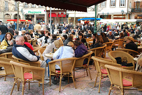 Limoux Fecos, Pont Vieux, 21st March 2010 Carnival, Nuit de la Blanquette