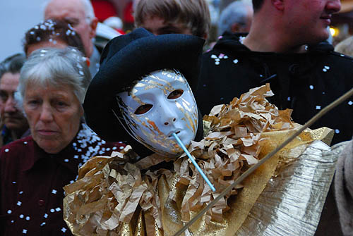 Limoux Fecos, Pont Vieux, 21st March 2010 Carnival, Nuit de la Blanquette