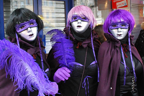 Limoux Fecos, Pont Vieux, 21st March 2010 Carnival, Nuit de la Blanquette